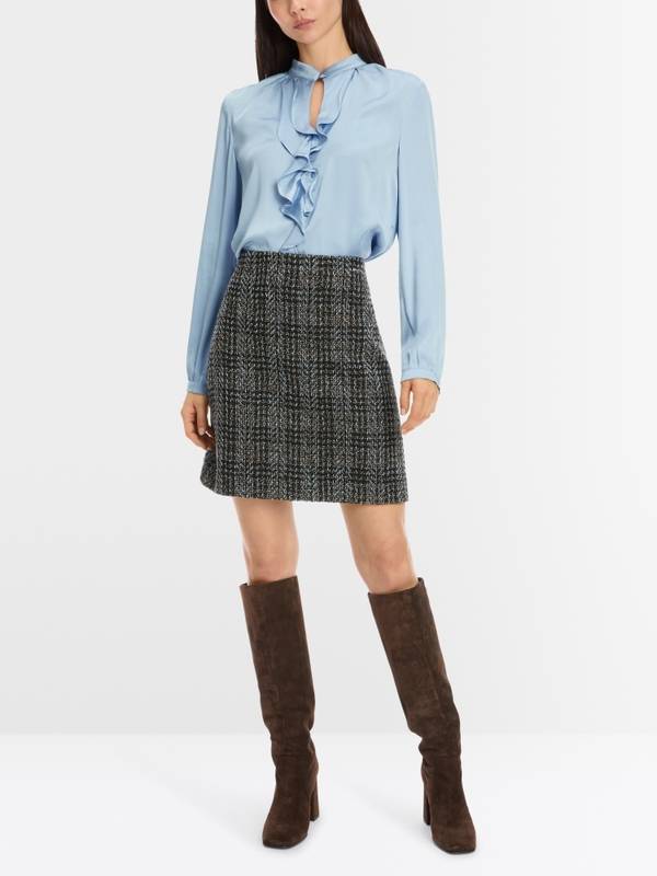 Marc Cain Elegante Bluse mit Volant zollfrei