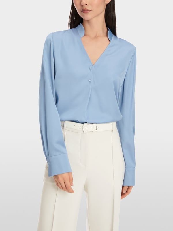 Marc Cain Schlupfbluse aus Satin 50% Rabatt für begrenzte Zeit