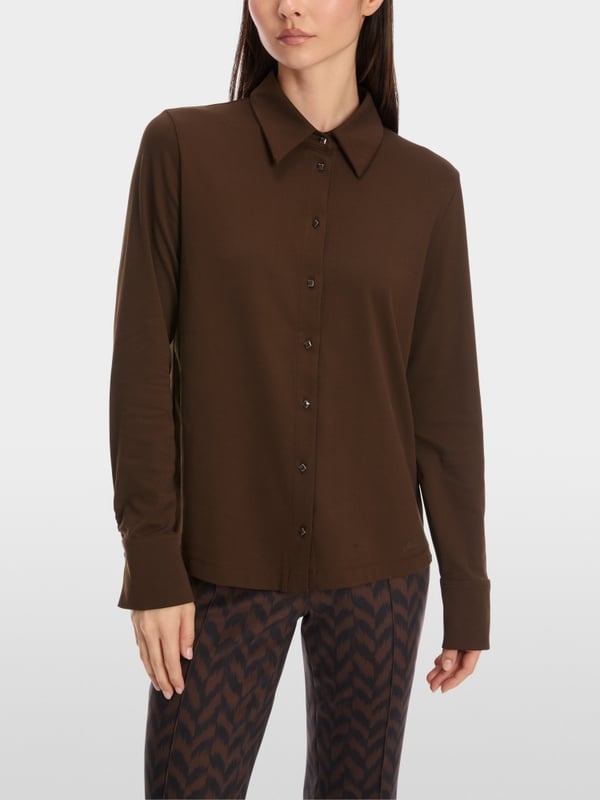 Marc Cain Hemdbluse mit überschnittener Schulter Rabatte dieses Monats