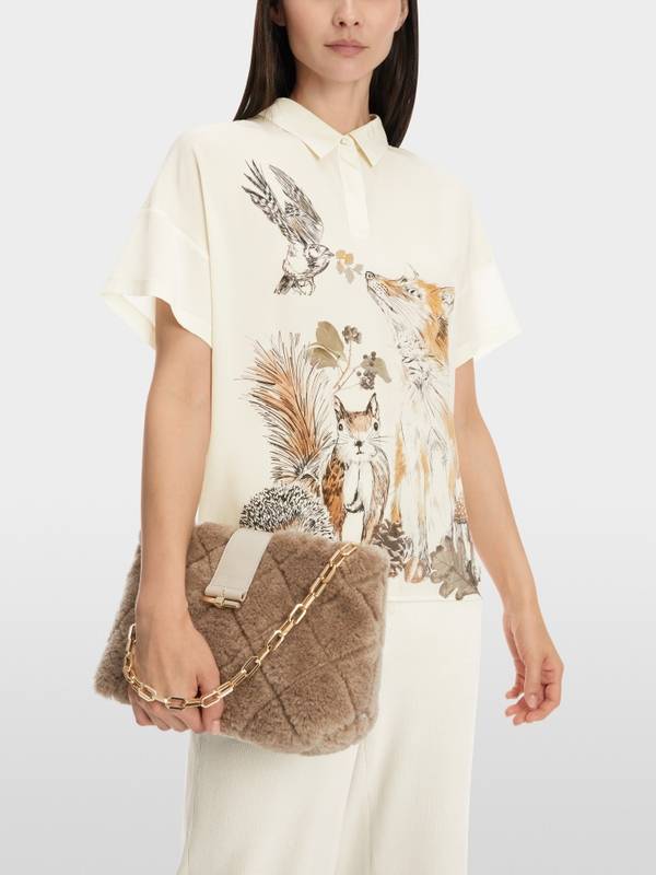 Marc Cain Bluse mit Polokragen und Print Online