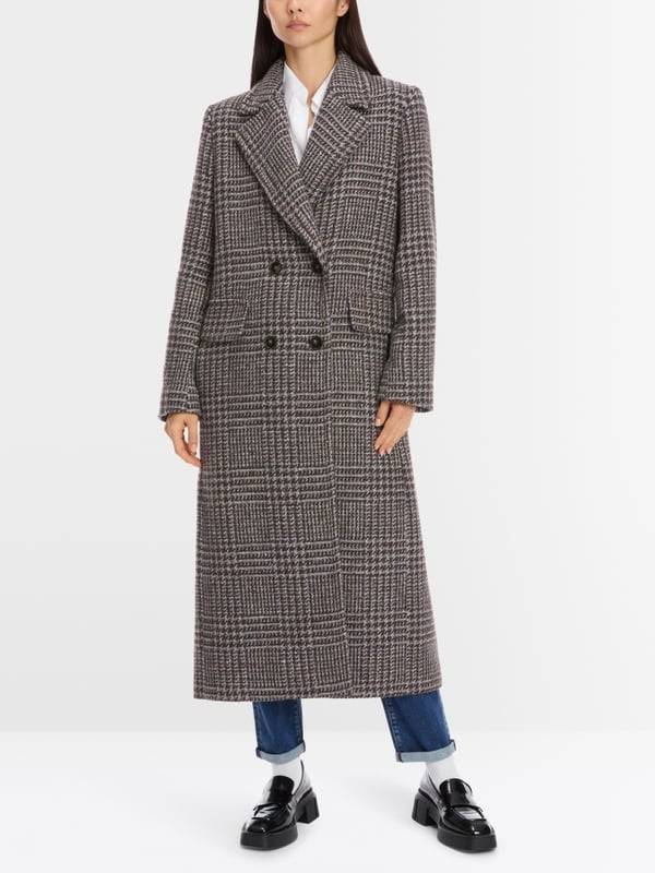Marc Cain Langer Blazer-Mantel in Vintage-Karo Bestseller