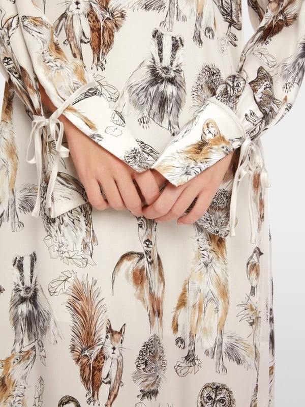 Marc Cain Langes Kleid mit Tierprint Sonderangebote