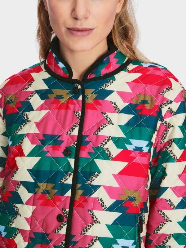 Marc Cain Reversible Steppjacke mit Print Begrenzte Freigabe