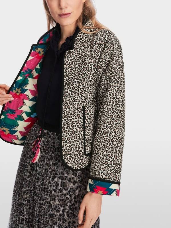 Marc Cain Reversible Steppjacke mit Print Begrenzte Freigabe