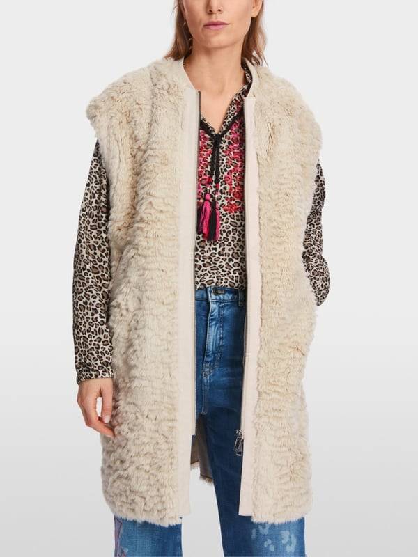 Marc Cain Weste aus lockigem Fun Fur Bis zu 50% Rabatt