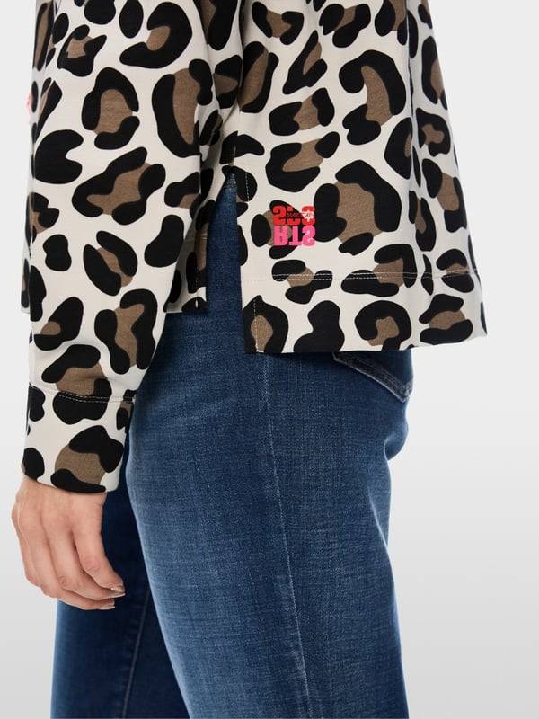 Marc Cain Kapuzen-Sweatshirt in Mustermix Bis zu 65% Rabatt