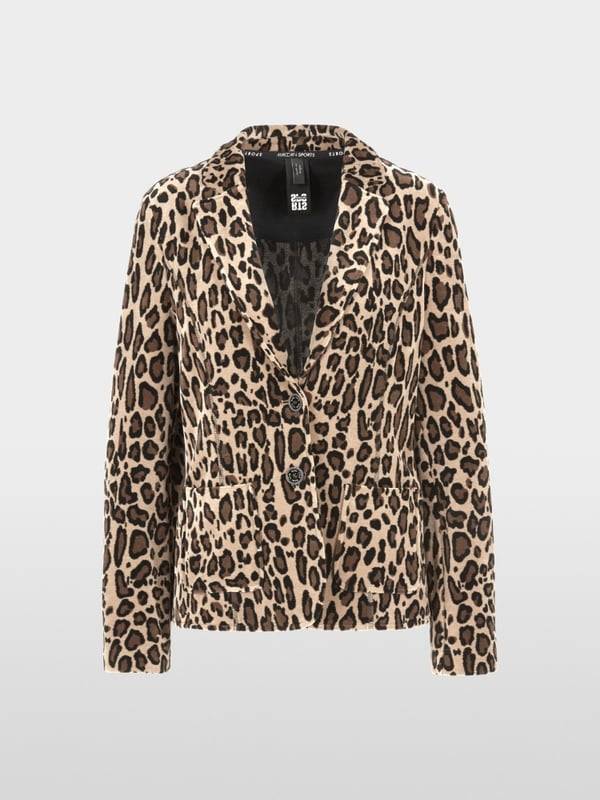 Marc Cain Körpernaher Blazer in Nickisamt Clearance-Verkauf