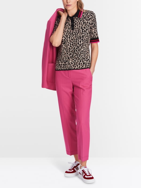 Marc Cain Sweater in Poloform - Knitted in Germany zollfrei