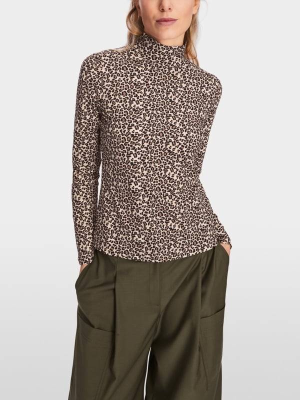Marc Cain Longsleeve in Leo-Print Outlet