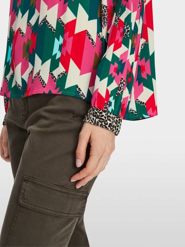 Marc Cain Viskosebluse mit Raglan Schlussverkauf