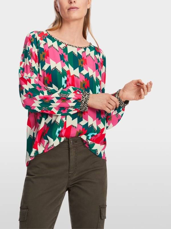 Marc Cain Viskosebluse mit Raglan Schlussverkauf