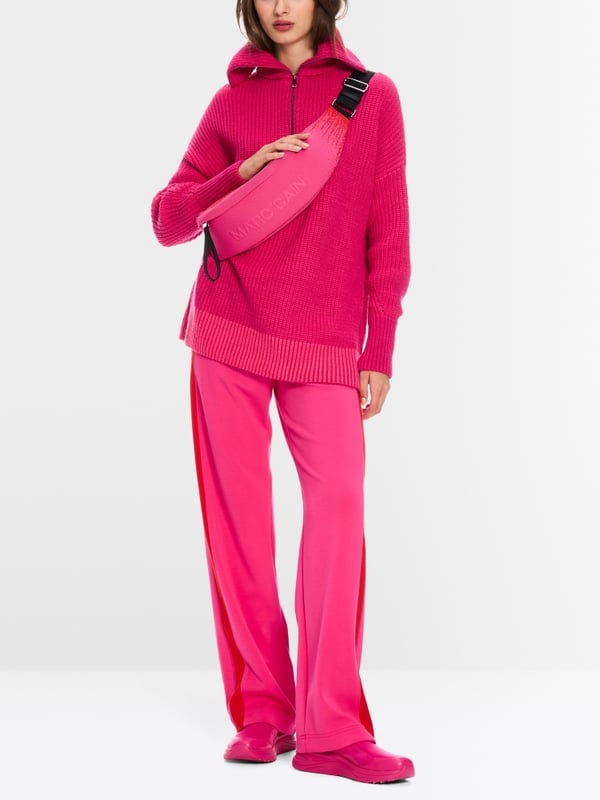 Marc Cain Sweater mit Troyer - Knitted in Germany Blitzverkäufe