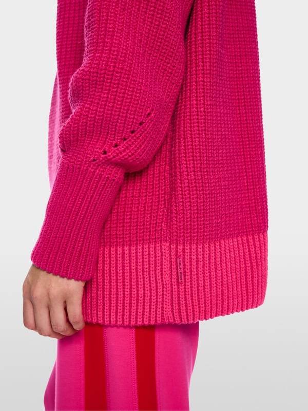 Marc Cain Sweater mit Troyer - Knitted in Germany Blitzverkäufe
