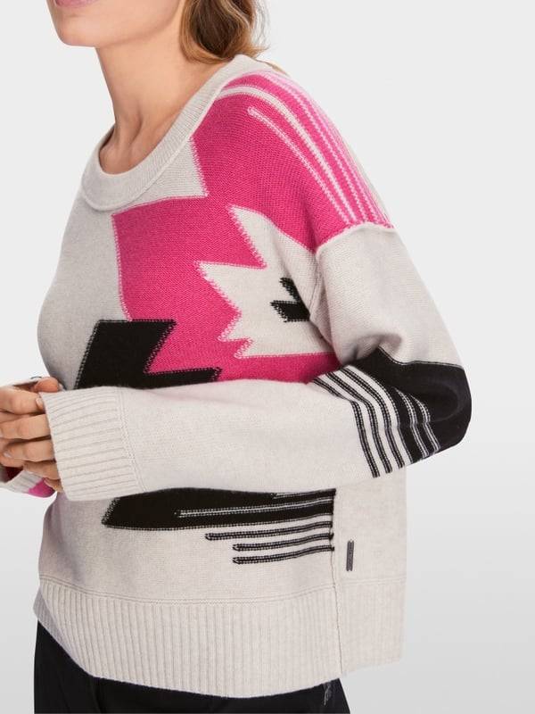 Marc Cain Sweater aus Wollmix mit Kaschmir Kostenloser Versand