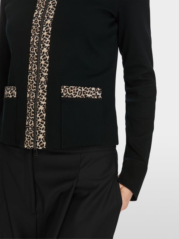 Marc Cain Zippjacke in Baumwoll-Ripp Versandkostenfrei