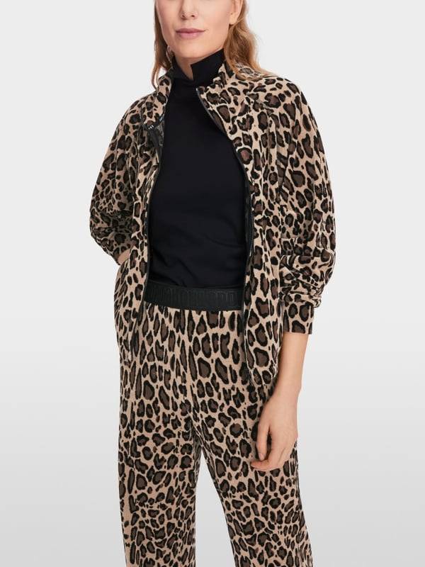 Marc Cain Raglanjacke in Nickisamt Großer Ausverkauf