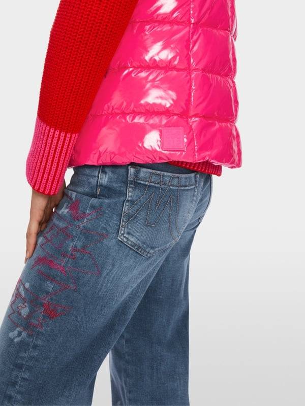 Marc Cain Glänzende Steppweste mit Stehkragen Flash Sale