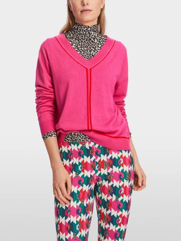 Marc Cain Sweater mit V-Neck - "Rethink Together" Saisonschlussverkauf