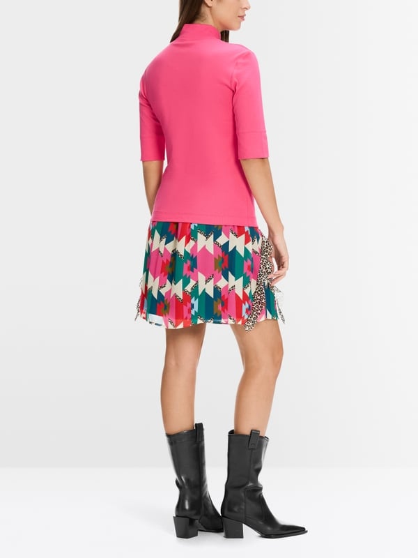 Marc Cain Kurzes T-Shirt mit Turtle-Neck Black Friday