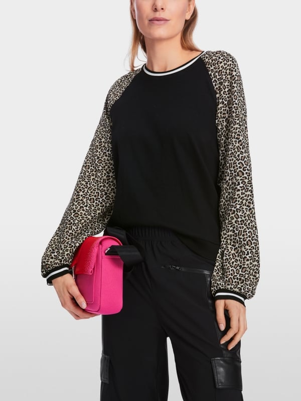 Marc Cain Raglan-Shirt in Materialmix Osterangebot