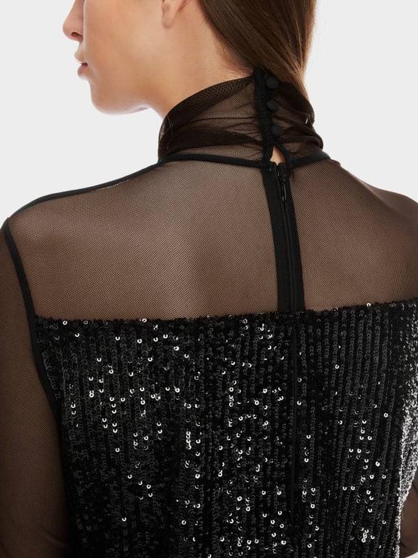Marc Cain Schlupf-Bluse mit Pailletten Bis zu 60% Rabatt