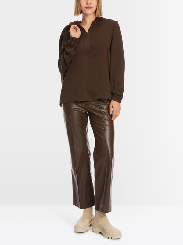 Marc Cain V-Neck-Bluse "Rethink Together" Riesige Rabatte