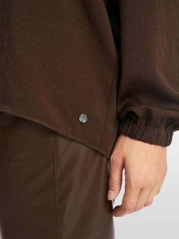 Marc Cain V-Neck-Bluse "Rethink Together" Riesige Rabatte