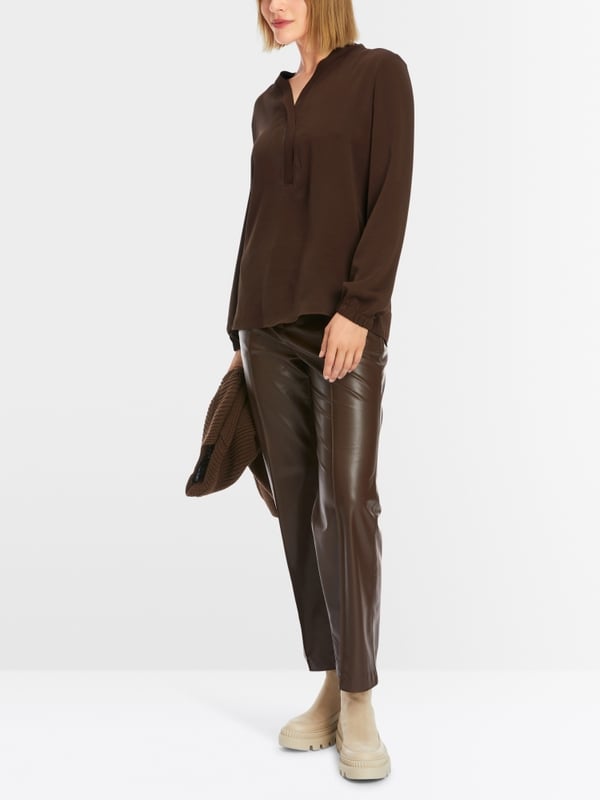 Marc Cain V-Neck-Bluse "Rethink Together" Riesige Rabatte