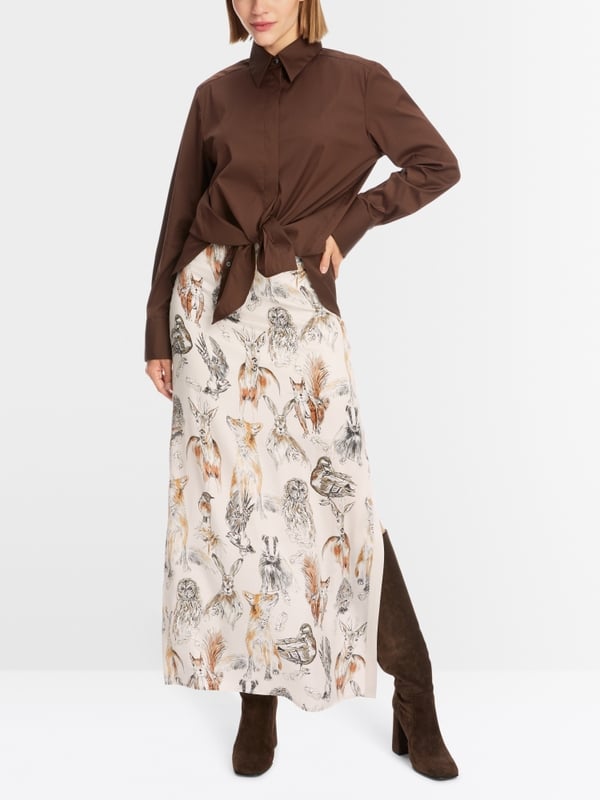 Marc Cain Hemdbluse im Baumwollstretch 50% Rabatt mit kostenlosem Versand