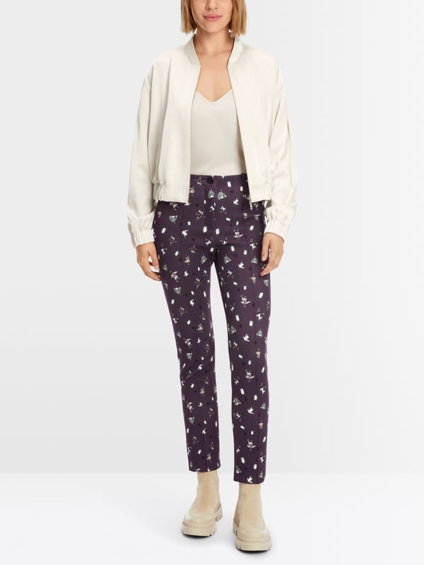 Marc Cain Hose mit Pinguin-Print - Modell SYDNEY Online Outlet