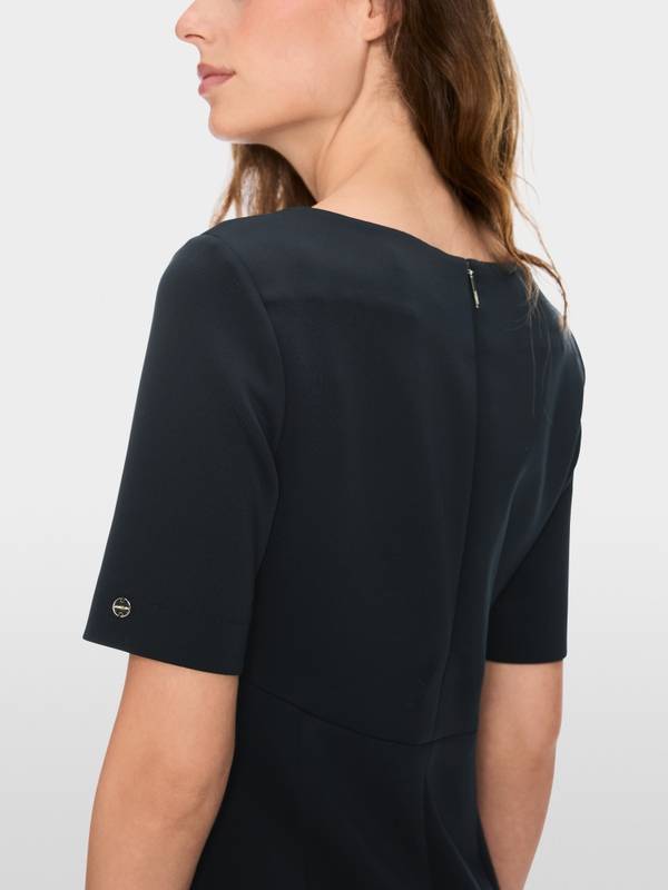 Marc Cain Scuba-Kleid mit Wickeleffekt Riesige Rabatte
