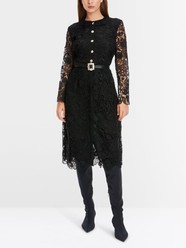 Marc Cain Kleid mit Guipure-Spitze 50% Rabatt mit kostenlosem Versand