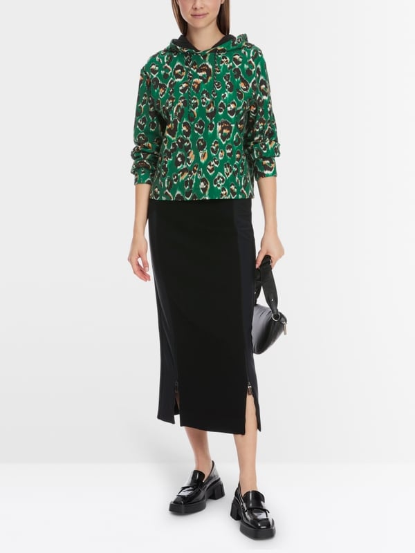 Marc Cain Sweater im Greo-Print auf Scuba-Jersey Günstig kaufen