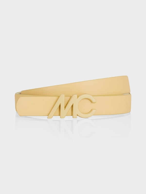Marc Cain Ledergürtel mit MC-Logo-Schließe im Angebot