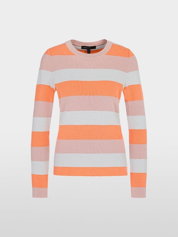 Marc Cain Gestreifter Sweater Knitted in Germany Rabatt