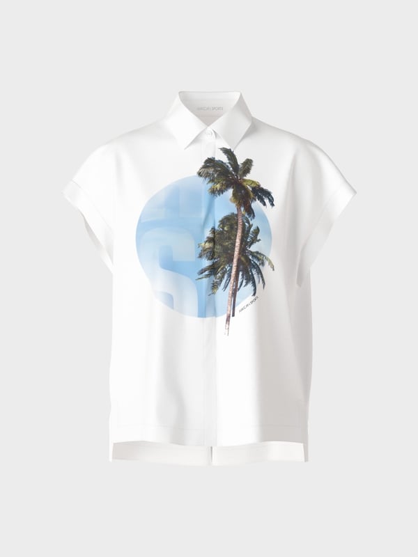 Marc Cain Ärmellose Hemdbluse "Rethink Together" VIP-Rabatte