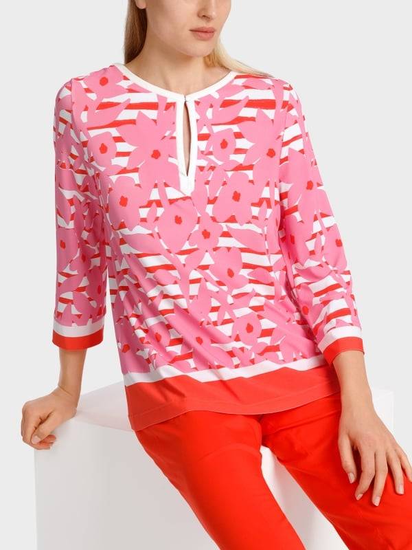 Marc Cain Elegante Bluse mit Overprint Wochenangebot