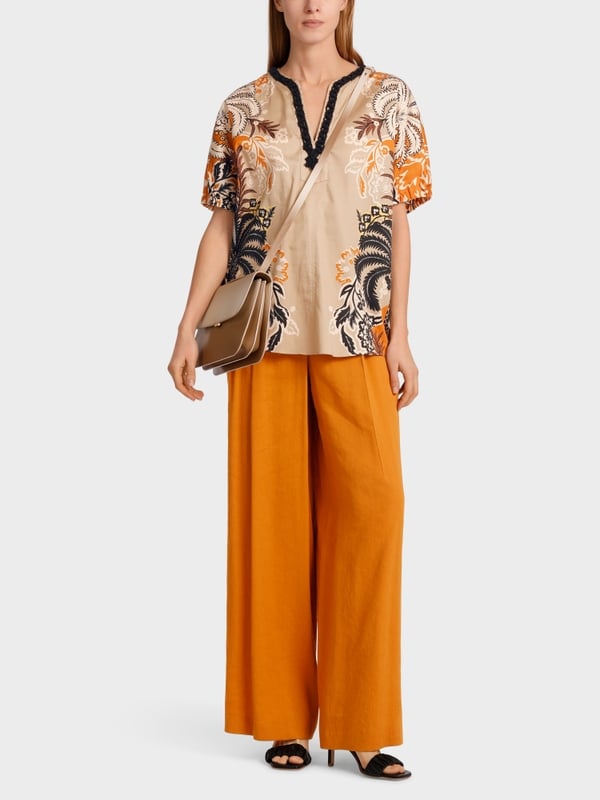 Marc Cain Bedruckte Bluse im Tunikastil Neueste Stile