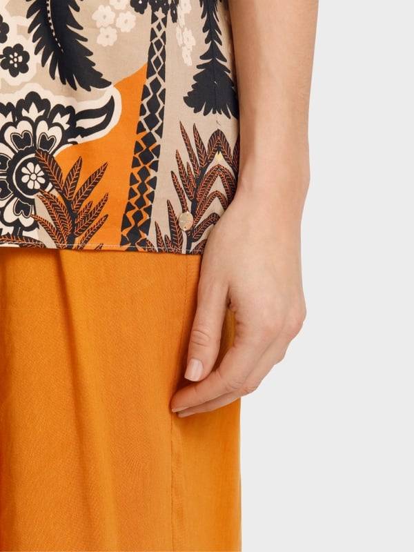 Marc Cain Bedruckte Bluse im Tunikastil Neueste Stile