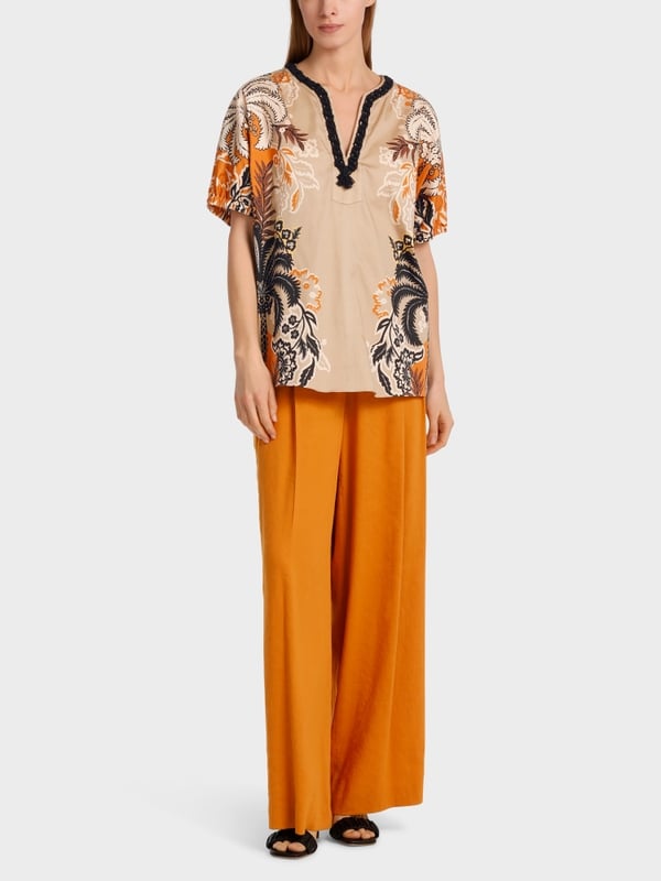 Marc Cain Bedruckte Bluse im Tunikastil Neueste Stile