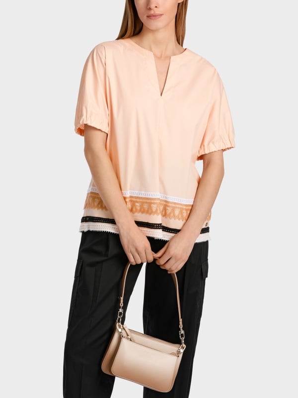 Marc Cain Weite Bluse mit Spitzendetails Letzter Tag