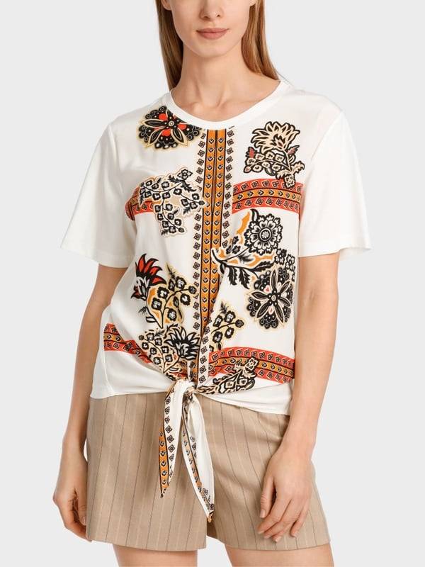 Marc Cain Bluse in Materialmix Bis zu 50% Rabatt