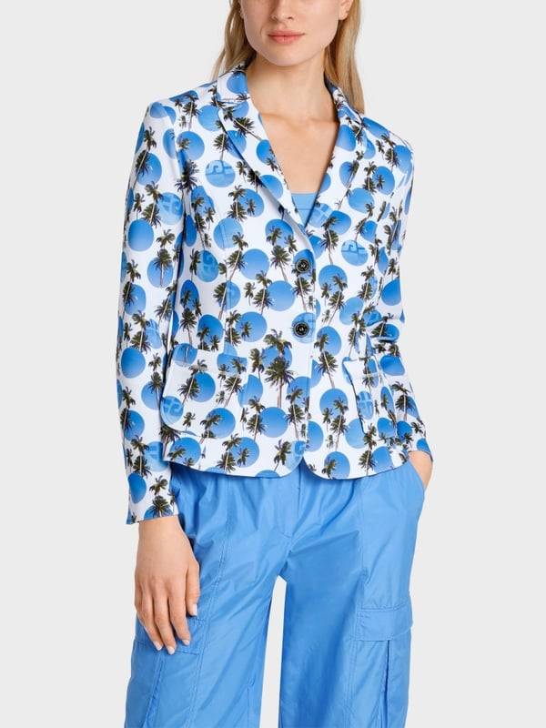 Marc Cain Beach-Point-Blazer aus Scubamaterial Bis zu 55% Rabatt