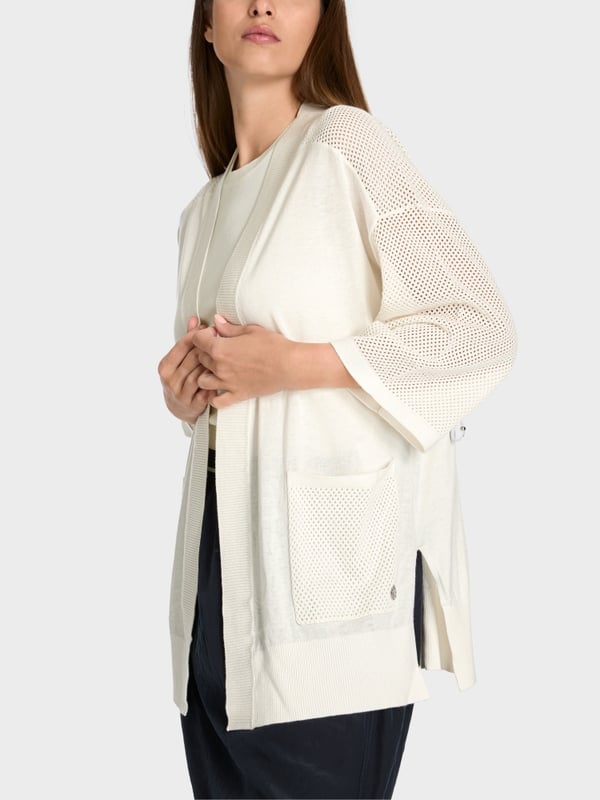 Marc Cain Cardigan mit Lochinsert 2025