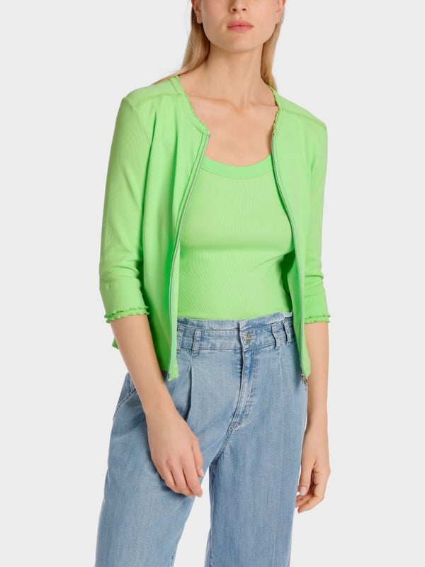 Marc Cain Sportive Jacke mit Rüschendetail im Angebot