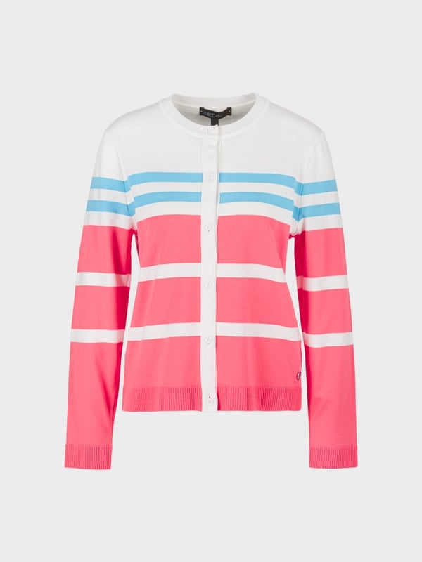 Marc Cain Gestreifter "Rethink Together" Cardigan Fabrikverkauf