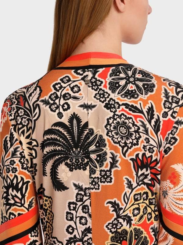 Marc Cain Midilanges Kleid im Seventies Style Tiefpreis