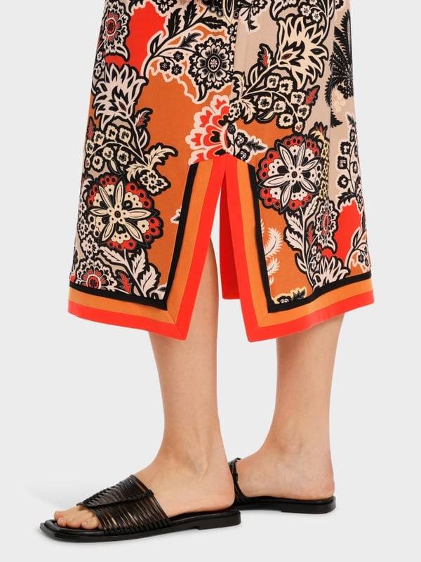 Marc Cain Midilanges Kleid im Seventies Style Tiefpreis