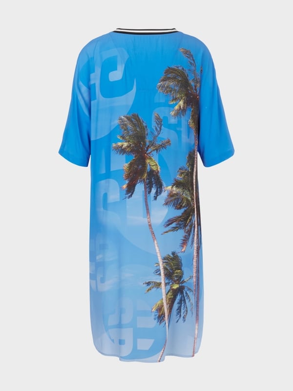 Marc Cain Kleid mit authentischem Palmenprint Kostenlose Rückgabe