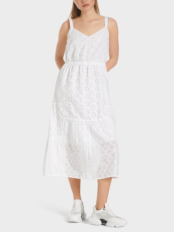 Marc Cain Sommerkleid mit Lochstickerei Zeitbegrenzte Promotion
